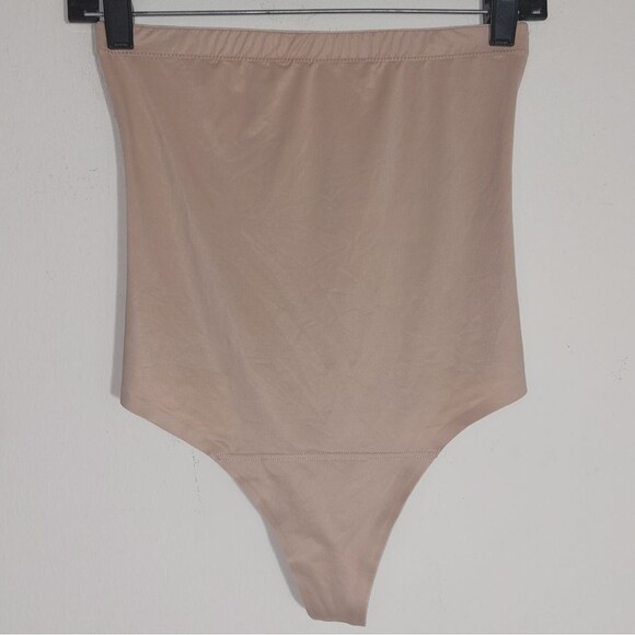 EUC ASSETS by SPANX Women's Flawless Finish High-Waist Shaping Thong Beige SZ L - Picture 5 of 11